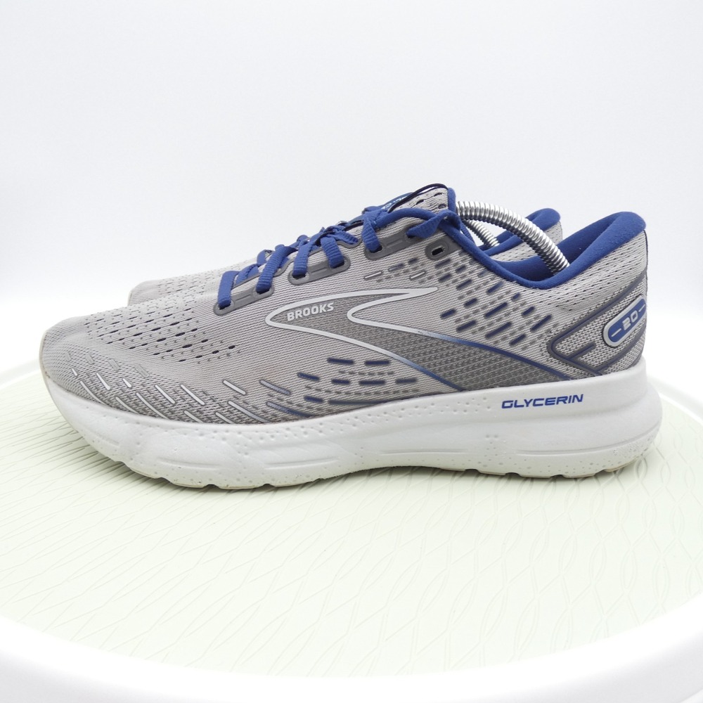 Brooks Glycerin Gray and Blue Running Shoes
